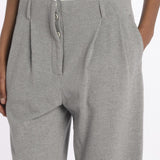 Pantalone  pences con cintura bianca DIANA PANT GREY jejia 