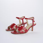 Sandali con tacco basso 9492 ROSSO milaura 