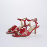 Sandali con tacco basso 9492 ROSSO milaura 