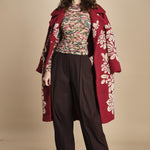 top in jersey a fiori IKAT TINY 339748 PINK farm rio 