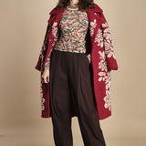 top in jersey a fiori IKAT TINY 339748 PINK farm rio 