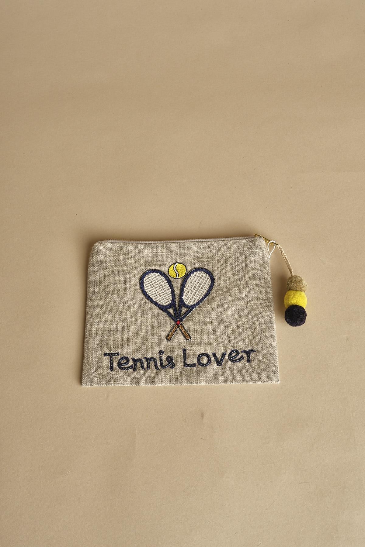 TENNIS LOVER  pochette piccola TENNIS LOVER C25PO891 BEIGE benaras soleil 