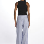 Pantaloni righine con tasche JK PANT WHITEBLUE jejia 