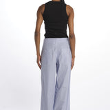 Pantaloni righine con tasche JK PANT WHITEBLUE jejia 