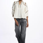 Camicia con profili TALSIE ECRU ba&sh 