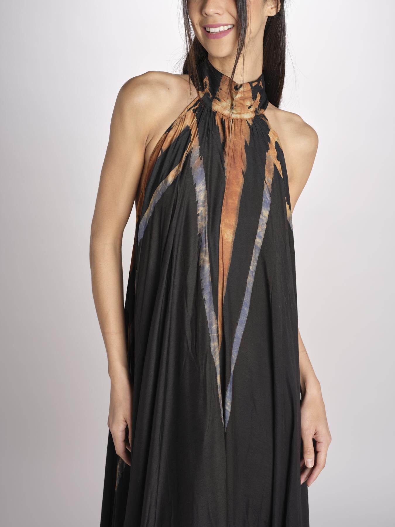 abito tie e die LALA BLUE OCRE mes demoiselles 