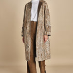 ZELLEA  cappotto in cavallino zebrato ZELLEA MOIRE malina 