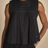top plisse senza maniche LARISSA 107 BLACK BLACK sea ny 