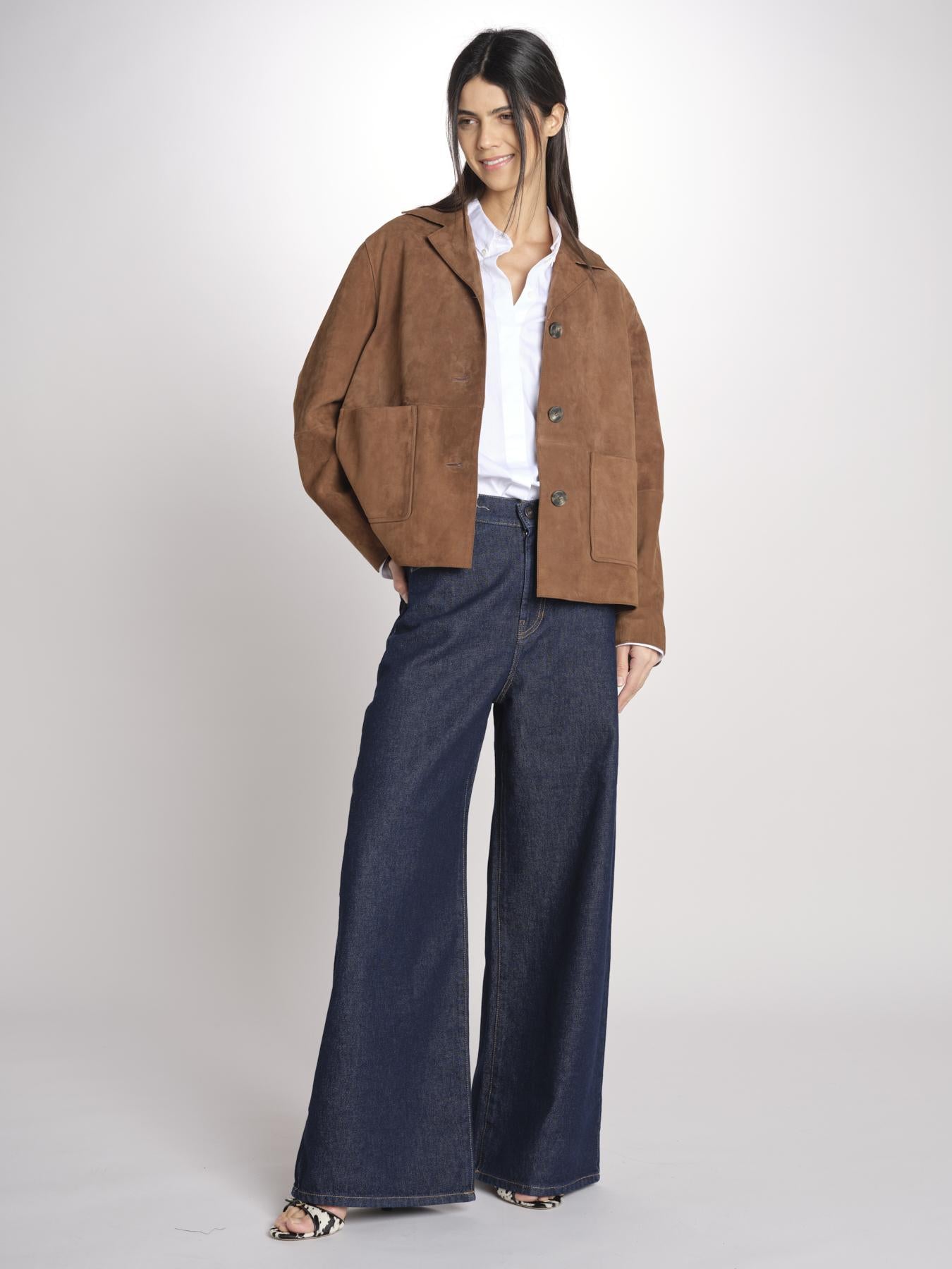 PALCHI giacca cropt scamosciasta con tasche applicate PALCHI2615441021650 002 weekend maxmara 