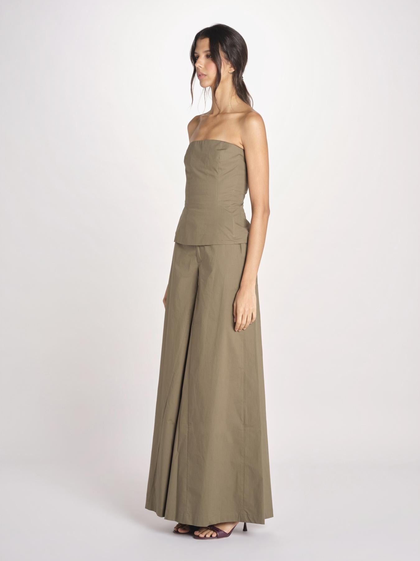 pantalone over in cotone 40811-400 MILITY 88 federica tosi 