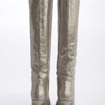 Stivale platino tacco 7,5 cm ST1580 PLATINO l'arianna 