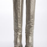 Stivale platino tacco 7,5 cm ST1580 PLATINO l'arianna 