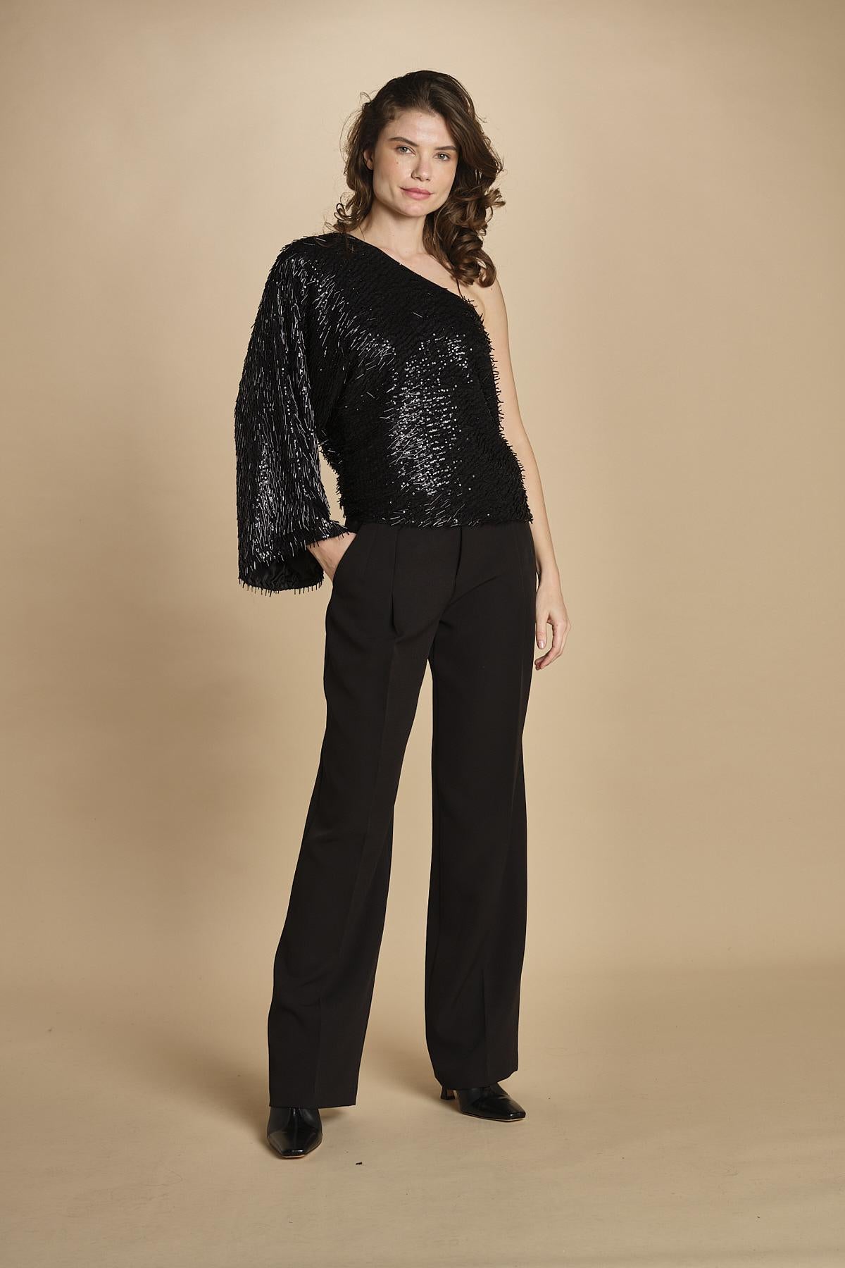 top monospalla perline 31104-309 NERO 29 federica tosi 