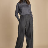 pantalone in flanella con pinces FLANNEL TAILORING 5101FLT CHACROLAT CH023 phillip lim 