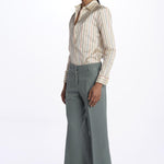 Pantalone MELODY D cropped canvas tinto capo MELODYD408501 70 quelledue 