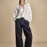 camicie con rouches su maniche PAIRIE TOP VANILLA scarlett poppies 