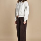 bomber in ecopelliccia BWSEWARDF5 WHITE bombers original 