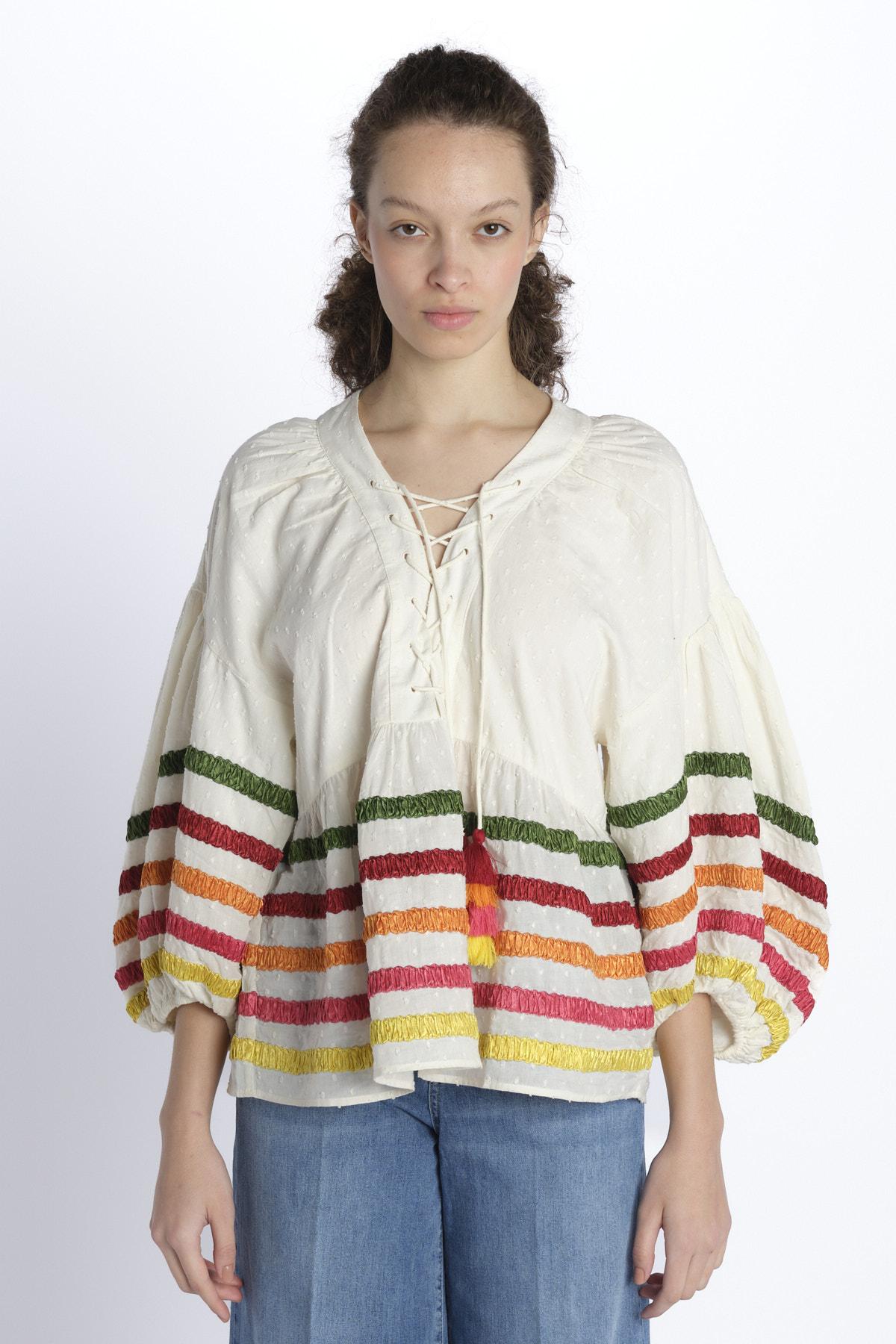 Blousa nastra LIBERTY BEIGE chufy 