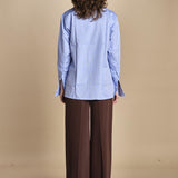 camicia uomo in oxford 15T524CO289 P231 LIGHT BLUE ines de la fressange 