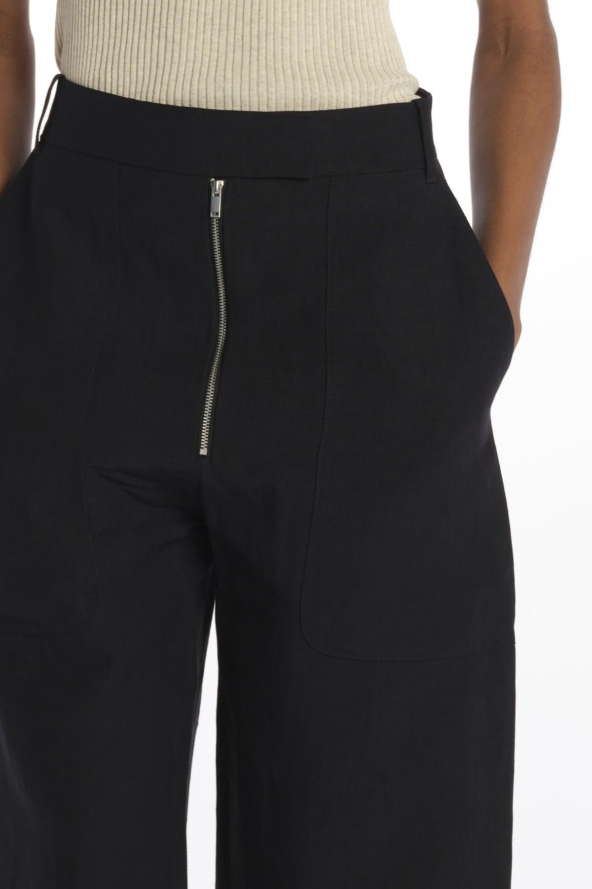 Pantalone lungo con zip PRAVIN1572 DARKESTNAVY studio nicholson 