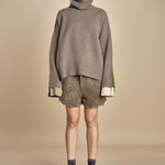 maglia bicolor OLLY  MJD634M_AFILK CHOCO_OLIV jejia 