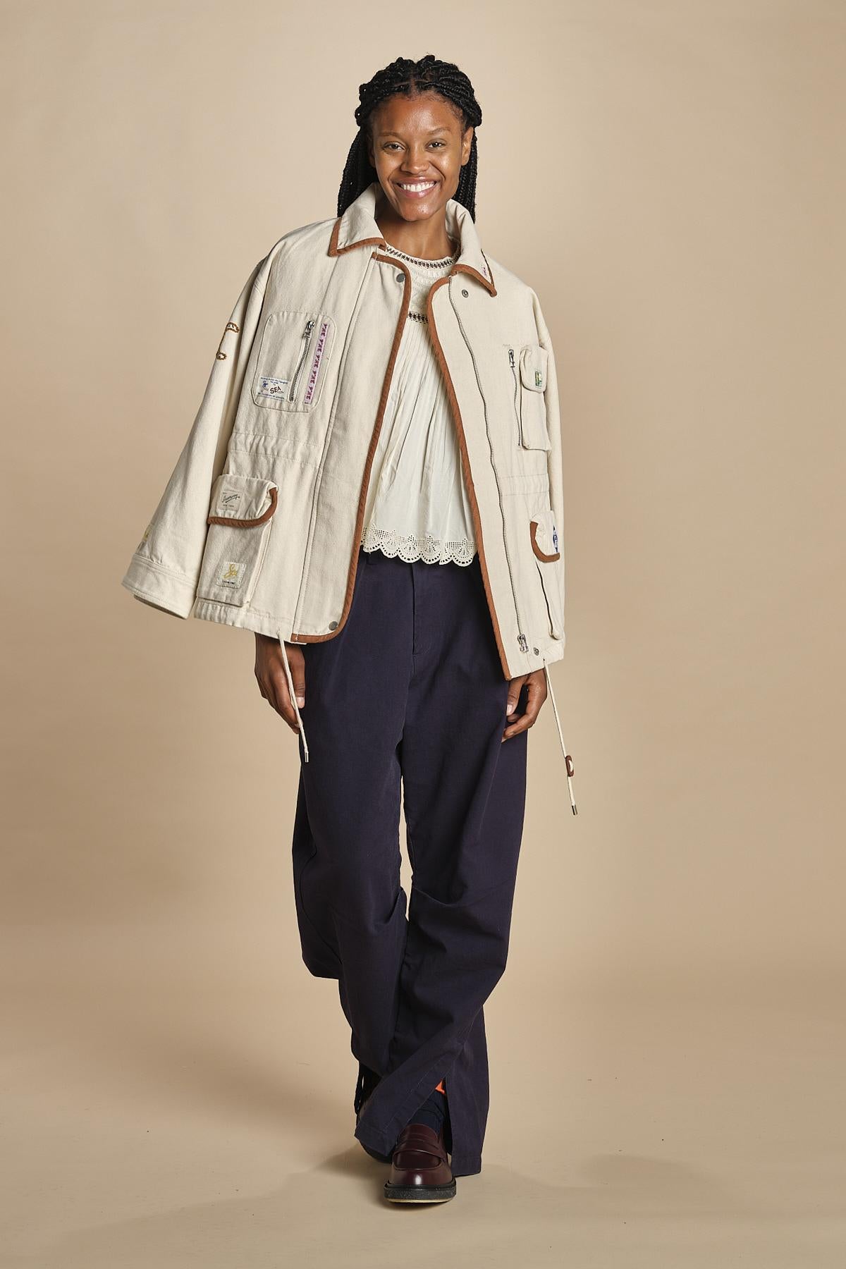 field jacket CAROLYN 038 CREAM sea ny 