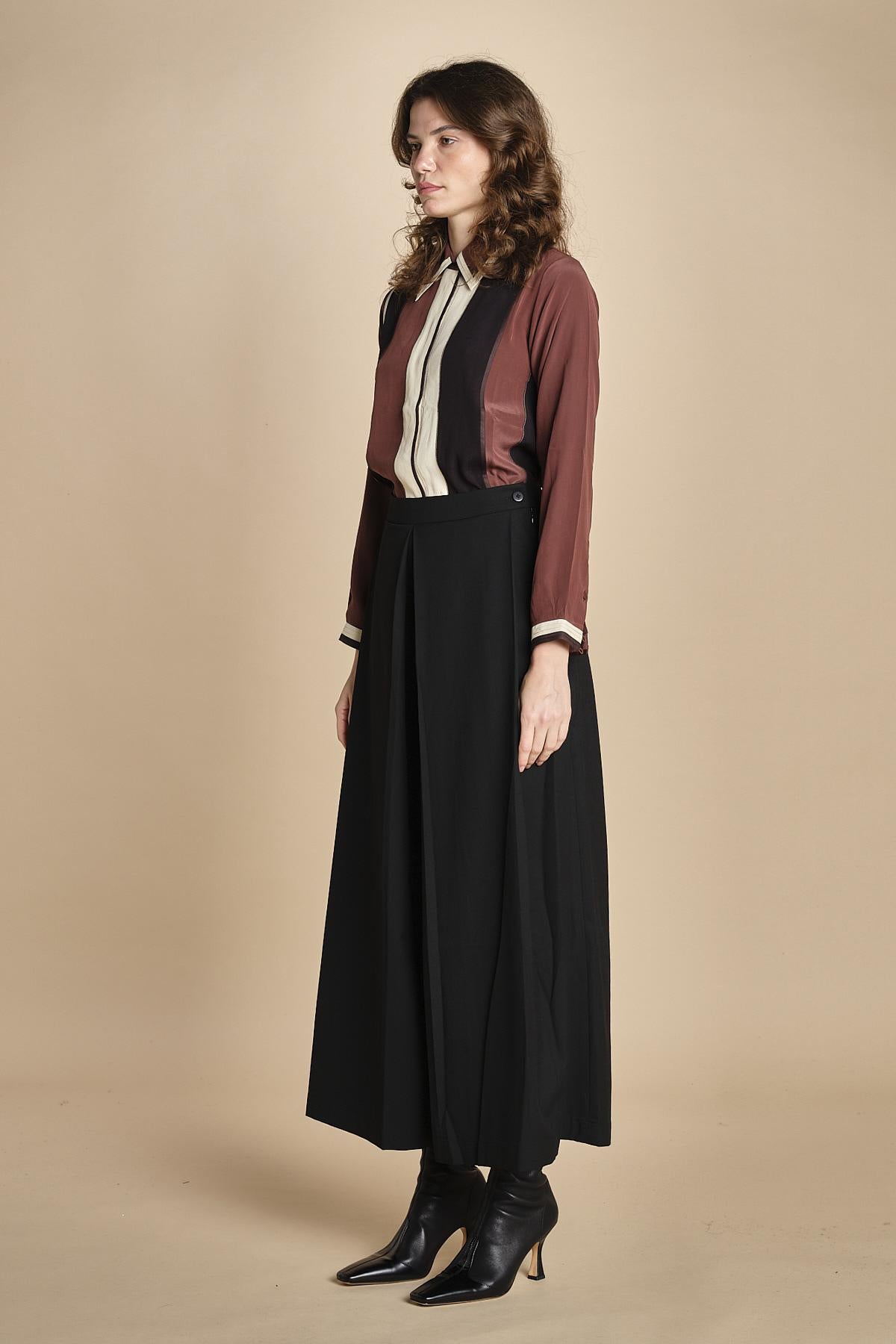 pantalone con sfondo piega BL_1779P BLACK bodice 