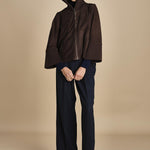 giubbino in camoscio NATE F25-173 030 CHOCOLATE oscar 