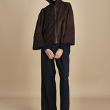 giubbino in camoscio NATE F25-173 030 CHOCOLATE oscar 