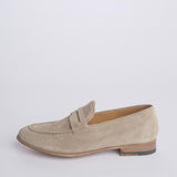 JANET mocassino suede fondo cuoio JANET 80013 ANTILOPE alberto fasciani 