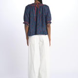 Camicia LINDI stampata punto smole 6499269 INDIGO m.a.b.e. 