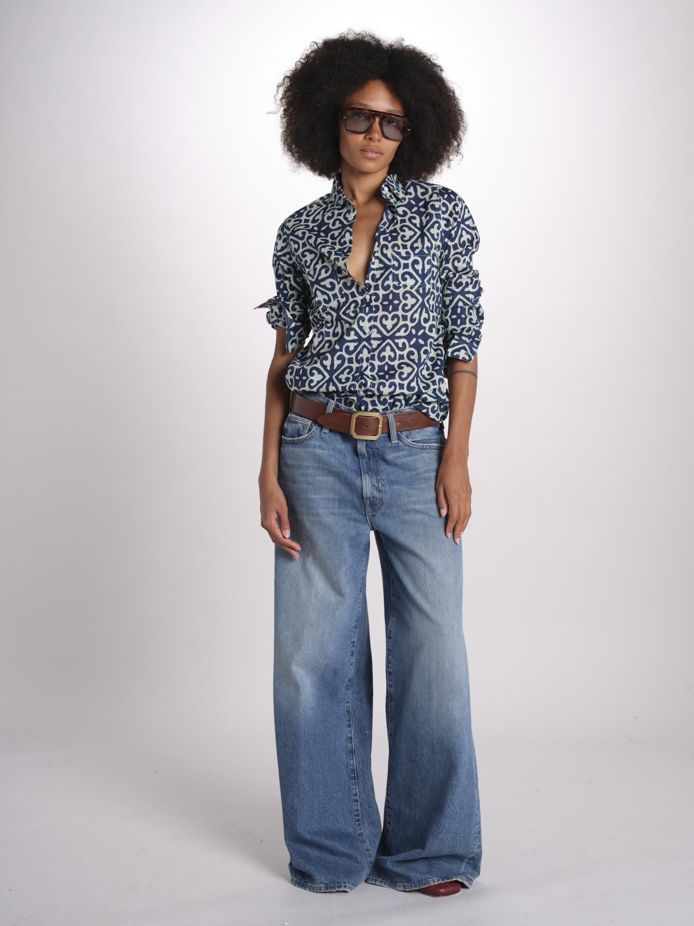 camicia GSPRO-02I NAVY terre rouge 