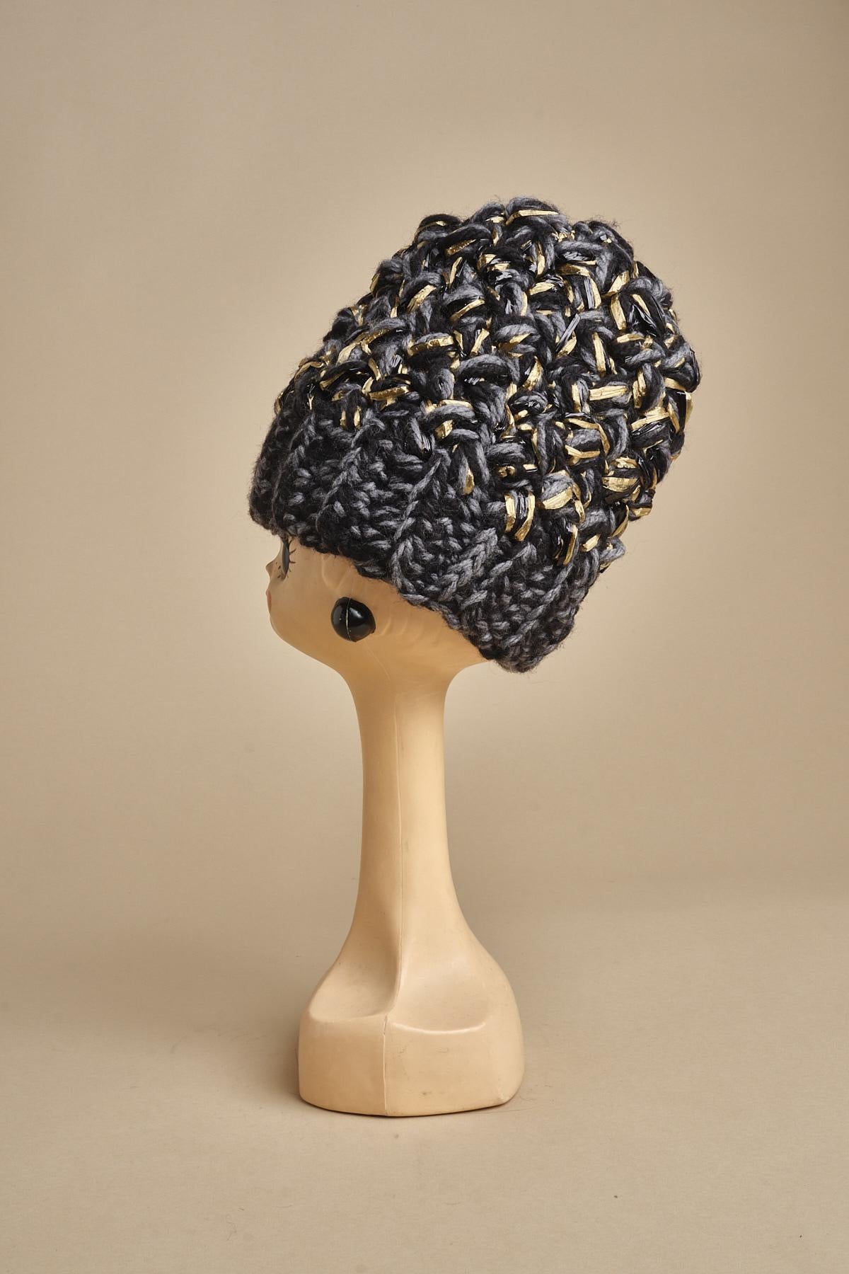 cappello lana e raffia H519 V5 exQUISITEJ 