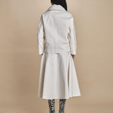 peacot corto di seta SHORT PEA JACKET  A16V02-C NS97 AVORY martin grant 
