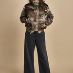 bomber unisex in nylon camouflage 756111C MA-408 CAMO alpha 