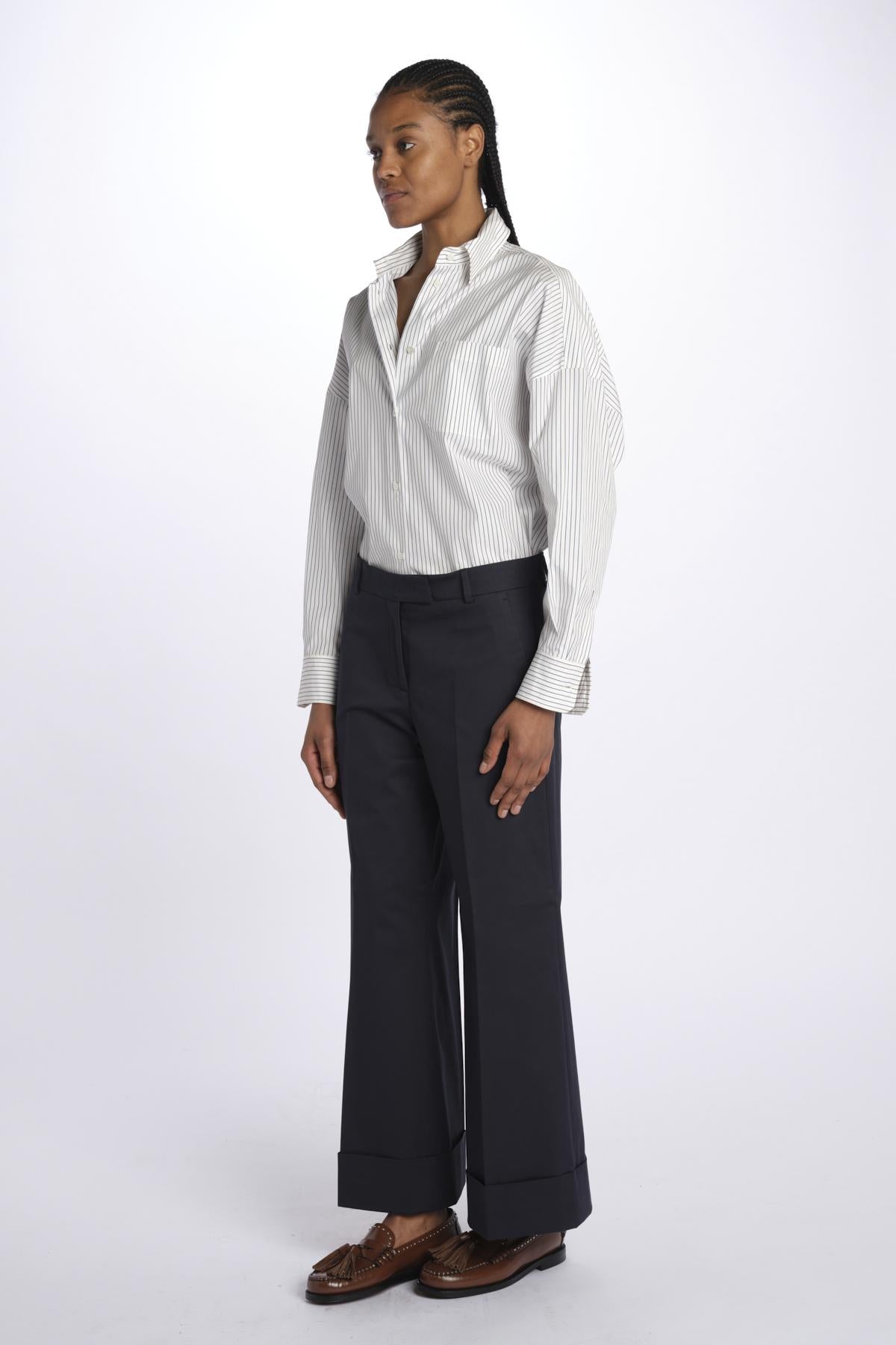Pantalone MELODIA cropped risvolto MELODIA65254 15 quelledue 