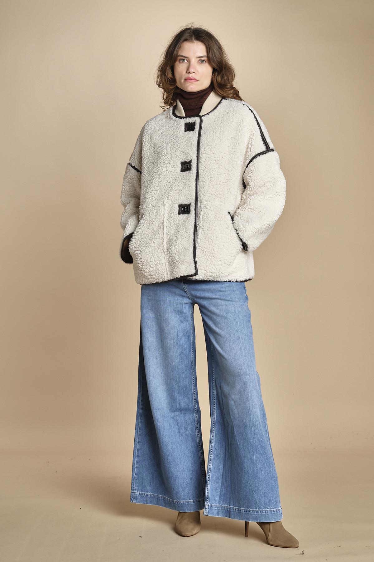 giaccone in ecomontone MAURY ECRU ba&sh 