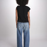 t-shirt asimmetrica ALLIA NOIR ba&sh 