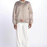 BALLERINA raso elegante BALLERINA TAUPE bombers original 
