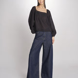Camicia con scollo quadrato GIOVANNA 2HVA27-V09848 NOIR vanessa bruno 