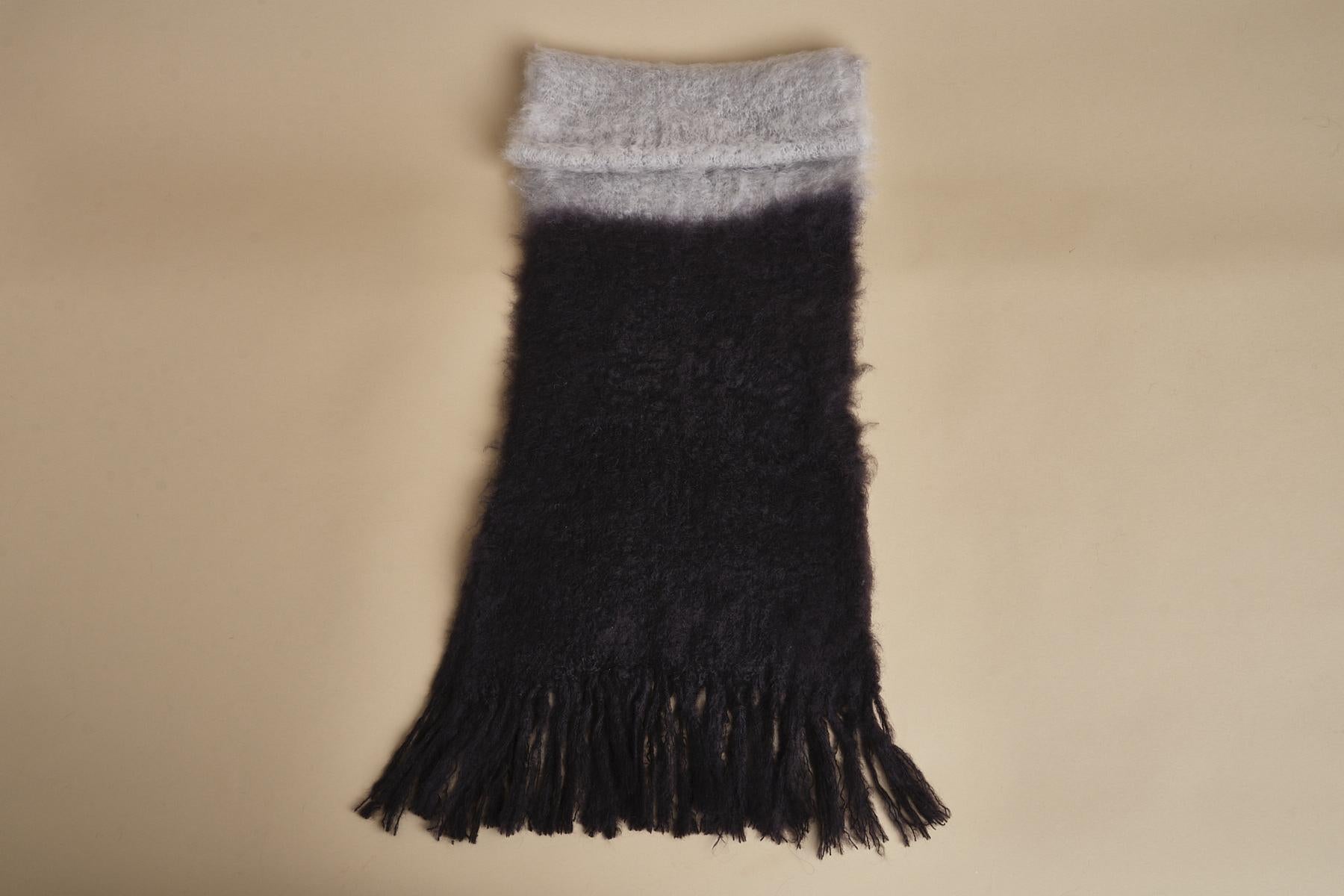 sciarpa mohair bicolore. CHA 01 GIRGIO CHIARO hinterveld 