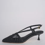 Sabot NEXUS 50 HEEL intrecciato tacco 5 F839CFC BLACK studio AMELIA 