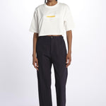 T-Shirt cropped logo Z500 NATURALE aspesi 