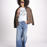 t-shirt con scritta JWTS02769 WHITE 107 zadig & voltaire 