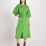 abito chemisier in cotone E20FR08 GREEN martin grant 