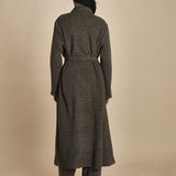 T8955 cappotto lungo in jersey di cachemire spinato T8955M MORO dusan 
