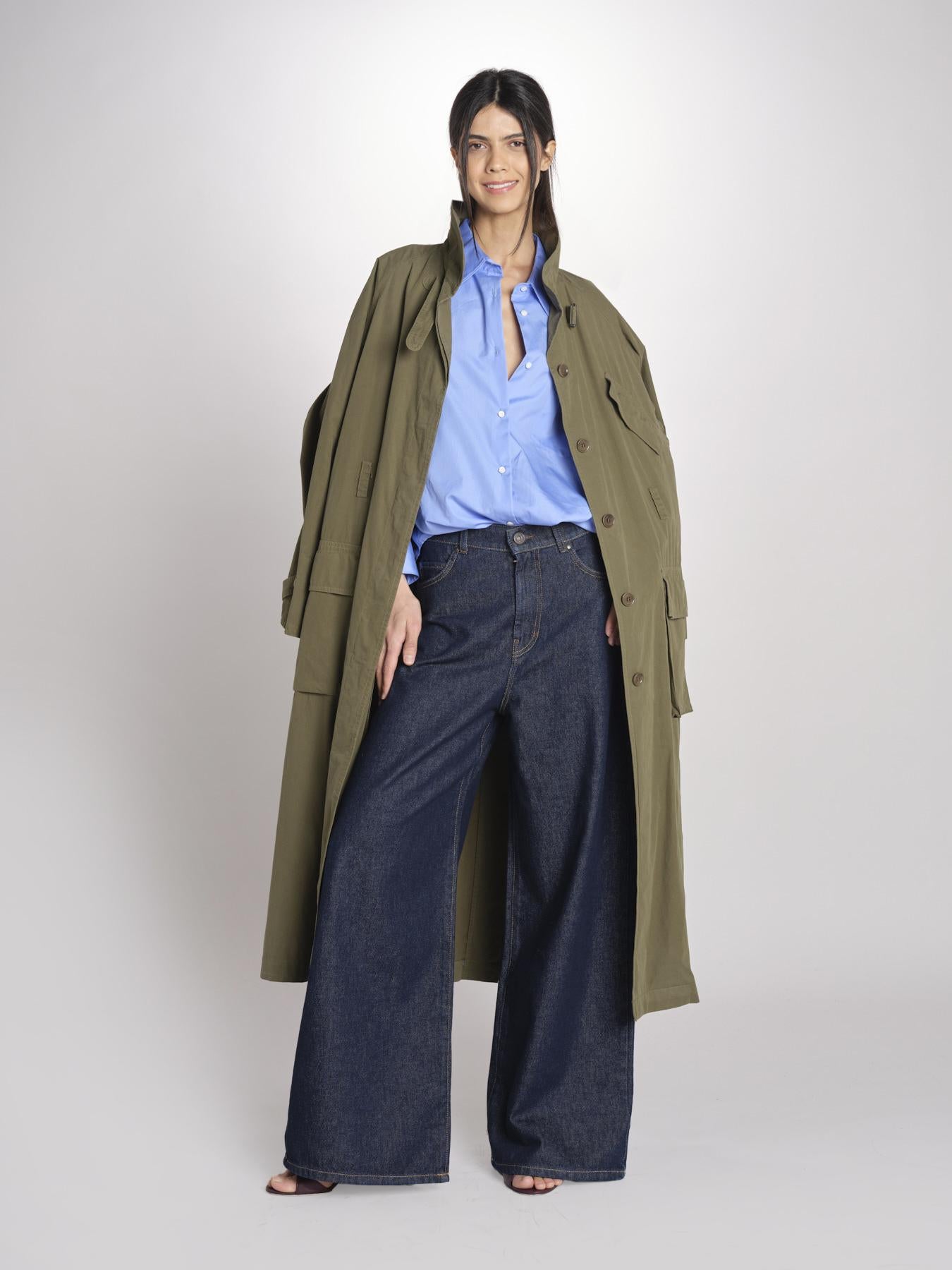 Trench in cotone 0763 85260 MILITARE aspesi 