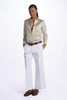 Pantalone MELODY D cropped cotone tinto capo