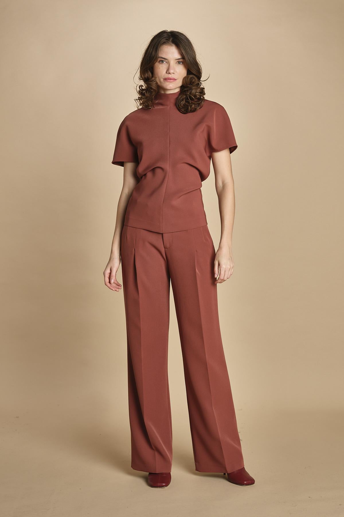 top manica corta con collo alto 31101-313 COCCCIO 57 federica tosi 