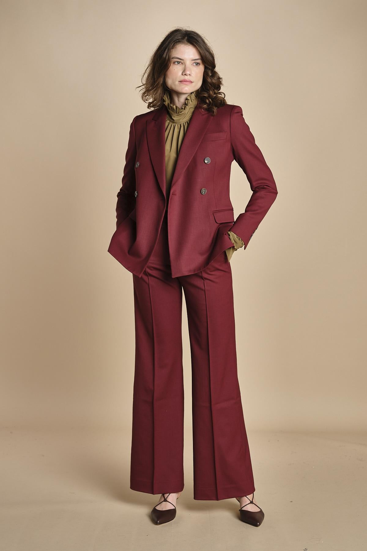 giacca slim doppiopetto in gabardina BICE 33035339 164 quelledue 